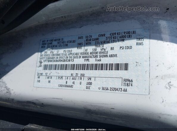 1FTBW3X86RKB53813 2024 FORD TRANSIT-350 Blue Tył prawy