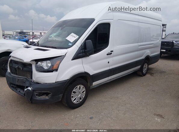 1FTBW3X8XMKA65128 2021 FORD TRANSIT-350 White Առջևի ձախ երեք քառորդ տեսարան