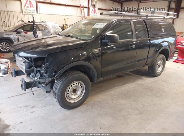 1FTER1EH2MLD77563 2021 FORD RANGER Черный Передняя левая четверть