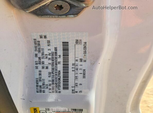 1FTER1EH3MLD76034 2021 FORD RANGER White Շարժիչի բաժամունքի տեսք
