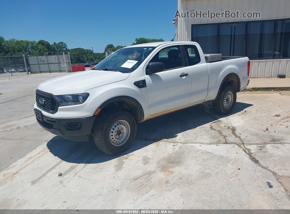 1FTER1EH8MLE07309 2021 FORD RANGER White წინა მარცხენა ხედი სამი მეოთხედიდან