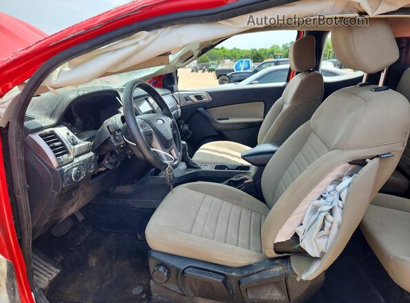 1FTER1EHXLLA84332 2020 FORD RANGER Red წინა სალონის ხედი