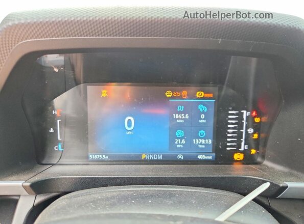 1FTER4BHXRLE55018 2024 FORD RANGER White Widok zestawu wskaźników