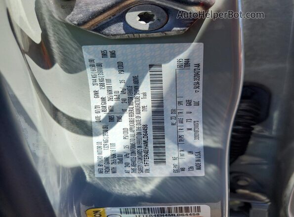 1FTER4EH4MLD64458 2021 FORD RANGER Серый 