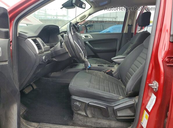 1FTER4EH5MLD03278 2021 FORD RANGER Red Widok wnętrza z przodu