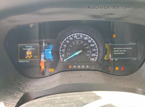 1FTER4EH6MLD43885 2021 FORD RANGER Gray Вид щитка приладів