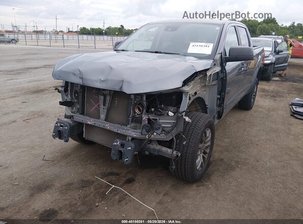 1FTER4EHXMLD68109 2021 FORD RANGER Gray წინა მარცხენა ხედი სამი მეოთხედიდან