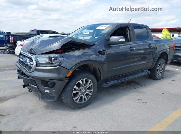 1FTER4FH0KLB14923 2019 FORD RANGER Gray Vista tres cuartos delantera izquierda