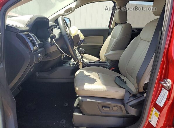 1FTER4FH0LLA54112 2020 FORD RANGER Red Widok wnętrza z przodu