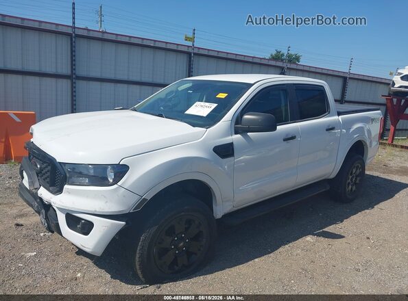 1FTER4FH0NLD03284 2022 FORD RANGER White Առջևի ձախ երեք քառորդ տեսարան