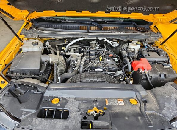 1FTER4FH1MLD48670 2021 FORD RANGER Yellow Вид задньої частини салону