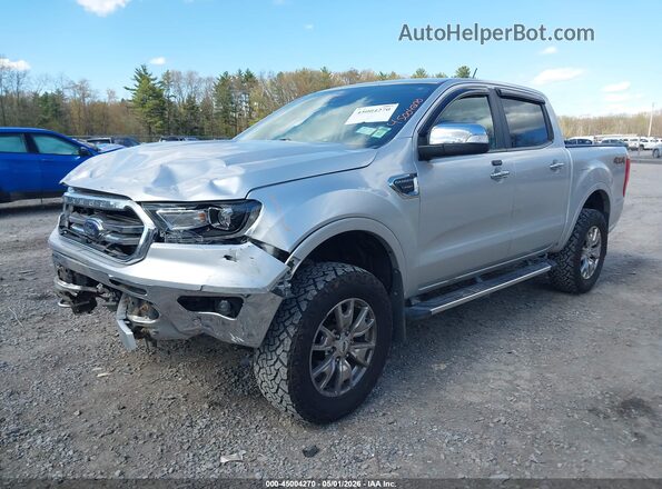 1FTER4FH2KLA32112 2019 FORD RANG Silver Առջևի ձախ երեք քառորդ տեսարան