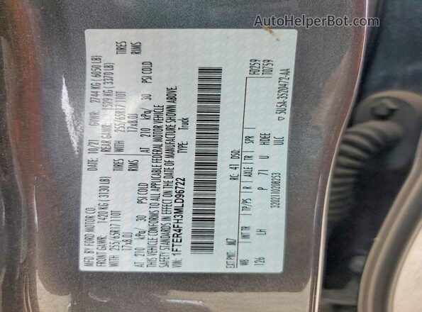 1FTER4FH3MLD96722 2021 FORD RANGER Gray 