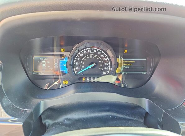 1FTER4FH4LLA35711 2020 FORD RANGER Orange Vista del cuadro de instrumentos