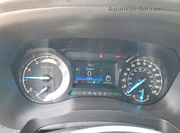 1FTER4FH5MLD00332 2021 FORD RANGER White ხელსაწყოთა პანელის ხედი