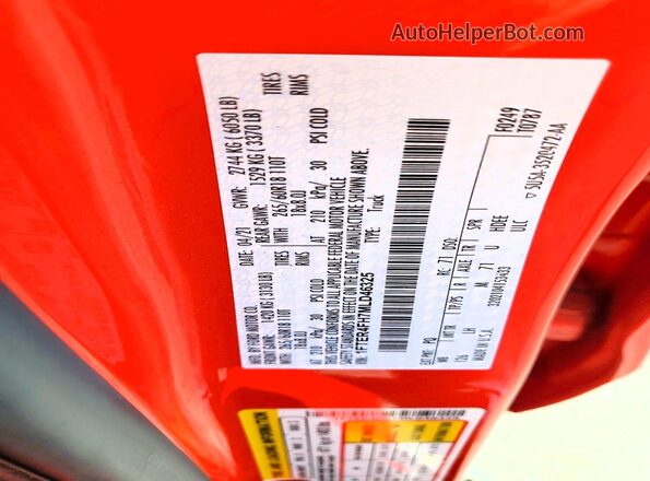 1FTER4FH7MLD46325 2021 FORD RANGER Red Вид підкапотного простору