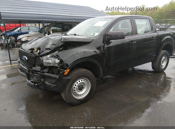 1FTER4FH7MLD89837 2021 FORD RANGER Черный Передняя левая четверть