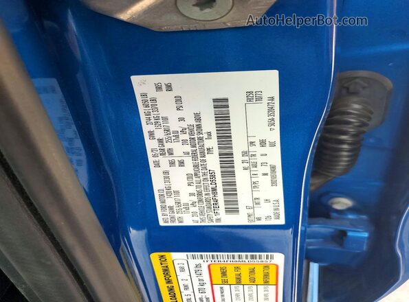 1FTER4FH8MLD55857 2021 FORD RANGER Blue Շարժիչի բաժամունքի տեսք