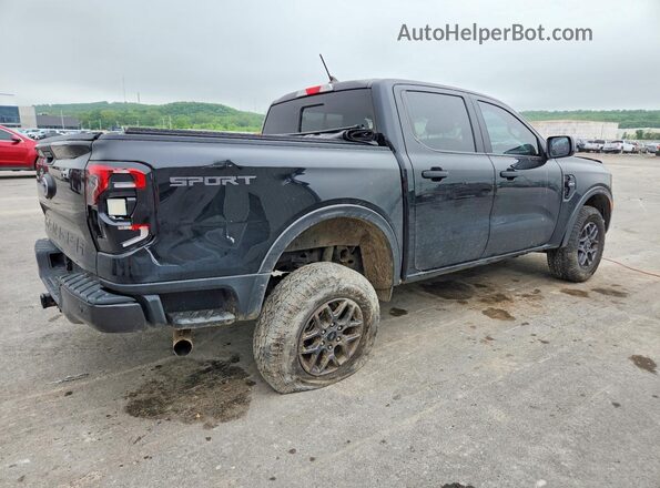 1FTER4GH1RLE03673 2024 FORD RANGER Черный Задняя правая четверть