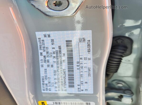 1FTER4HH0RLE64575 2024 FORD RANGER Gray Widok naklejki z numerem VIN
