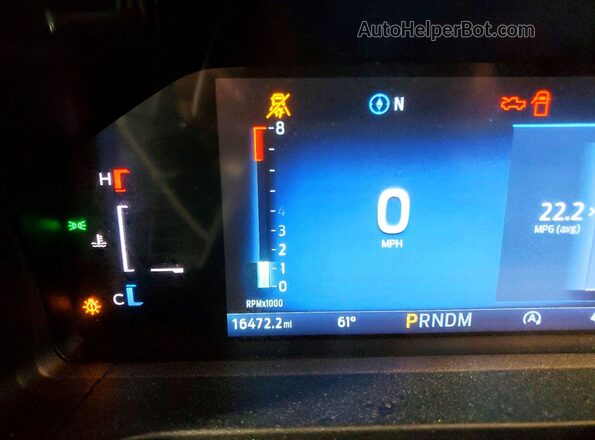 1FTER4HH4SLE29561 2025 FORD RANGER Blue Widok zestawu wskaźników