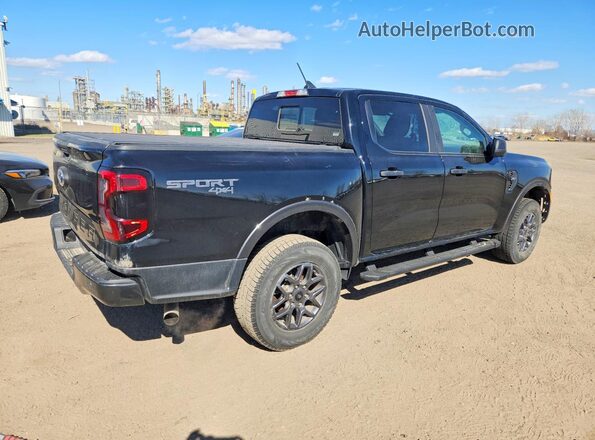 1FTER4HHXRLE42972 2024 FORD RANGER Черный Задняя правая четверть