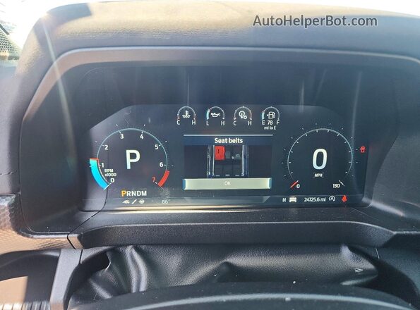 1FTER4LR8RLE22784 2024 FORD RANGER White ხელსაწყოთა პანელის ხედი
