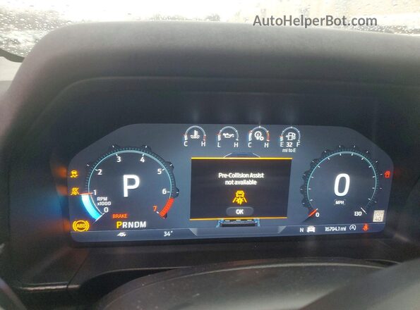 1FTER4LR9RLE12507 2024 FORD RANGER Gray Instrument cluster view