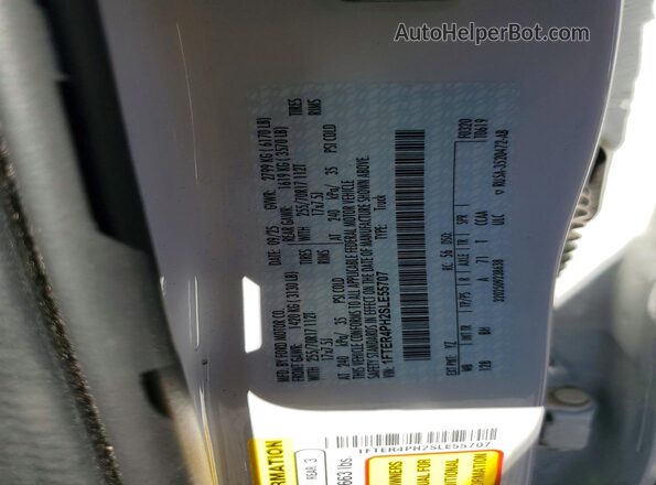1FTER4PH2SLE55707 2025 FORD RANGER White 