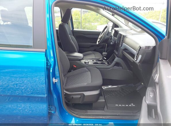 1FTER4PHXRLE00545 2024 FORD RANGER Blue Вид салону спереду