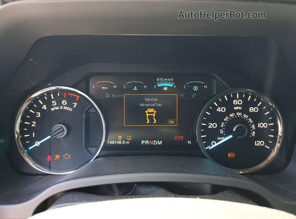 1FTEW1C46KFC01149 2019 FORD F150 Black ხელსაწყოთა პანელის ხედი