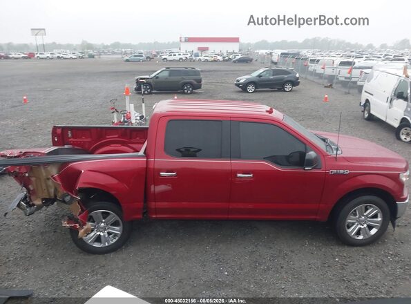 1FTEW1C50JKC90845 2018 FORD F150 Red Սալոնի հետևի տեսք