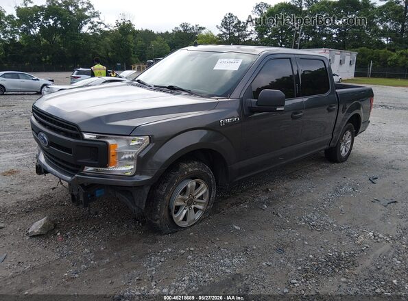 1FTEW1C50KFB20429 2019 FORD F150 Gray Передня ліва чверть