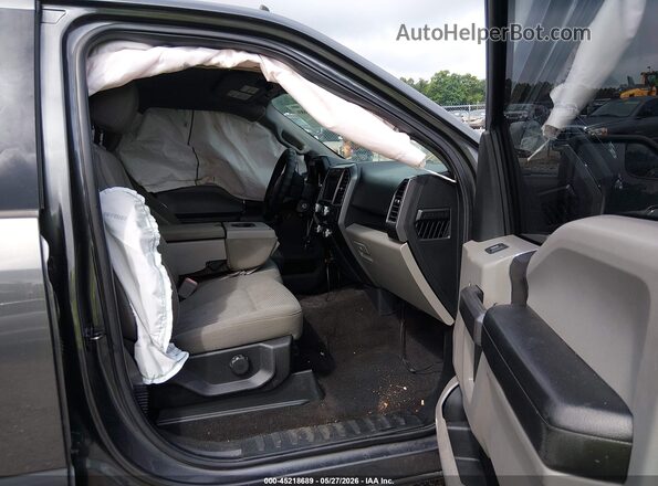 1FTEW1C50KFB20429 2019 FORD F150 Gray Вид салону спереду