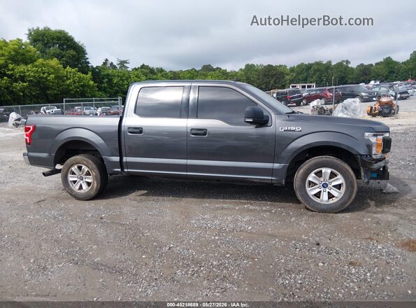 1FTEW1C50KFB20429 2019 FORD F150 Gray Вид задньої частини салону