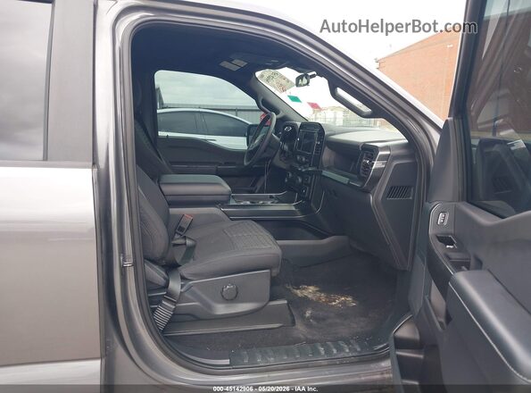 1FTEW1C52PKE61183 2023 FORD F150 Gray Vista interior delantera