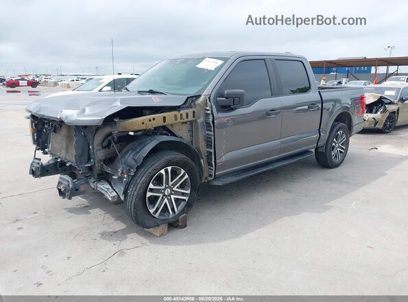 1FTEW1C52PKE61183 2023 FORD F150 Gray Vista tres cuartos delantera izquierda