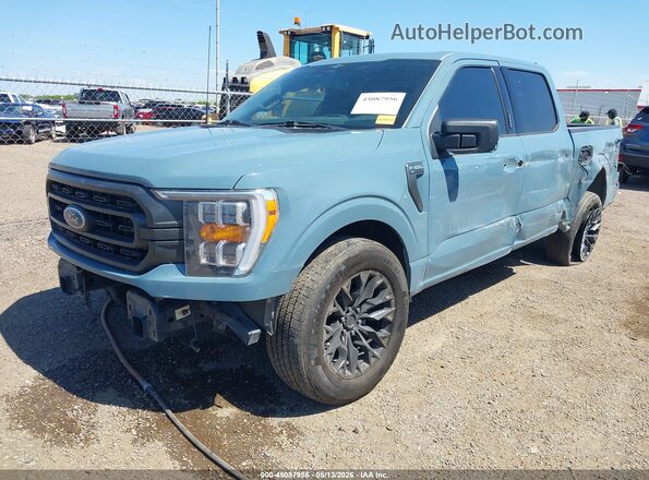 1FTEW1C53PKD15147 2023 FORD F150 Синий Передняя левая четверть