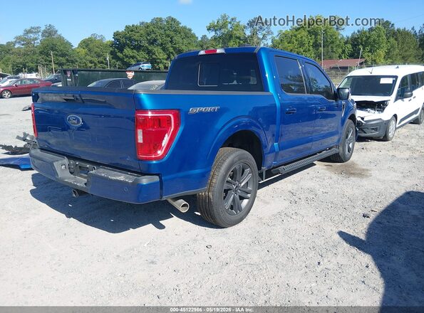 1FTEW1C55PKD73809 2023 FORD F150 Синий Задняя правая четверть