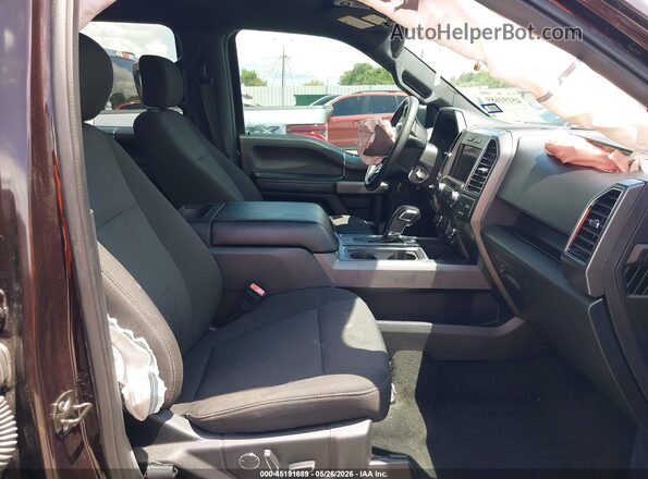 1FTEW1C56JKC49670 2018 FORD F150 Burgundy წინა სალონის ხედი