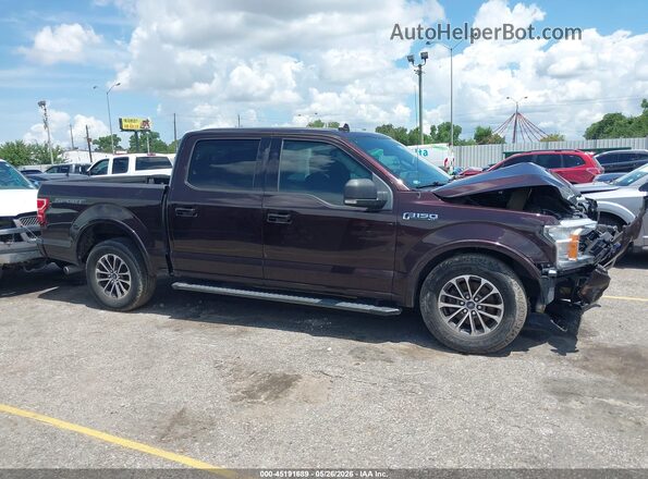 1FTEW1C56JKC49670 2018 FORD F150 Burgundy უკანა სალონის ხედი