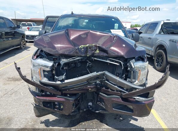 1FTEW1C56JKC49670 2018 FORD F150 Burgundy ხელსაწყოთა პანელის ხედი
