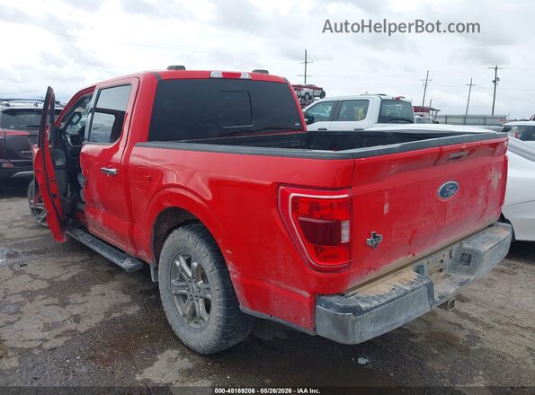 1FTEW1C56MKD21990 2021 FORD F150 Red Tył lewy