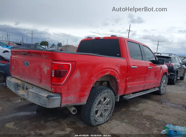 1FTEW1C56MKD21990 2021 FORD F150 Red Tył prawy