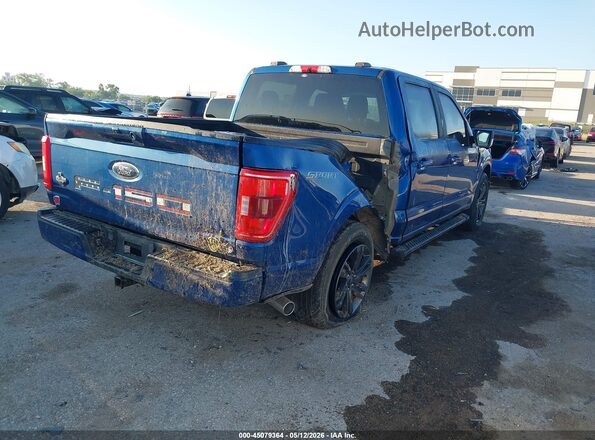 1FTEW1C57NFA27444 2022 FORD F150 Синий Задняя правая четверть