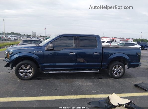 1FTEW1C5XJFE07713 2018 FORD F150 Синий Панорамный вид салона 360°