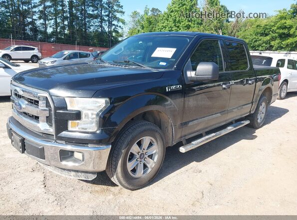 1FTEW1C84GKE76312 2016 FORD F150 Black Առջևի ձախ երեք քառորդ տեսարան