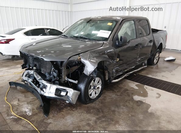 1FTEW1C85HKC10993 2017 FORD F150 Gray Передня ліва чверть