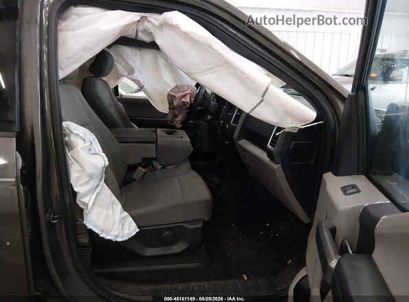 1FTEW1C85HKC10993 2017 FORD F150 Gray Вид салону спереду
