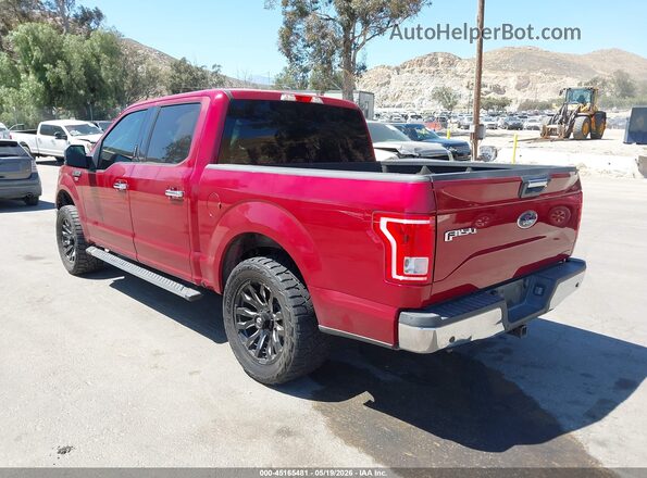 1FTEW1CF0GKE32192 2016 FORD F150 Бордовый Задняя левая четверть